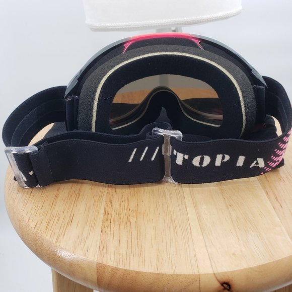 UTOPIA Slayer Ladies Black & Pink Ski Snowboard Goggles - Picture 3 of 8
